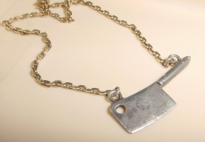Sterling Butcher Knife Pendant