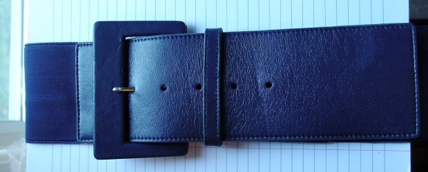 Club Monaco Wide Elastic Belt Electric Blue Club Monaco Wide Elastic Belt