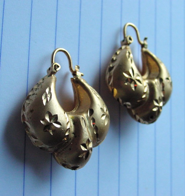 Gilt Boho Earrings Gold filled Creole earrings