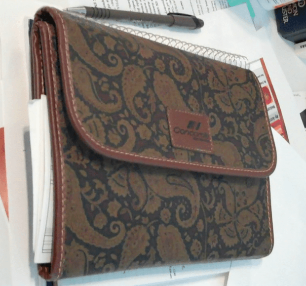 Paisley print Pierre Balmain Concorde Agenda for Air France