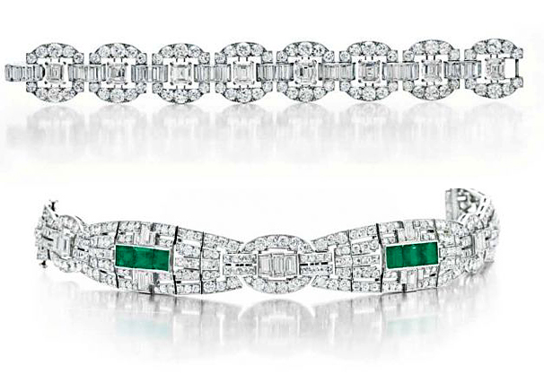 Huguette Clark Art Deco Cartier Bracelets