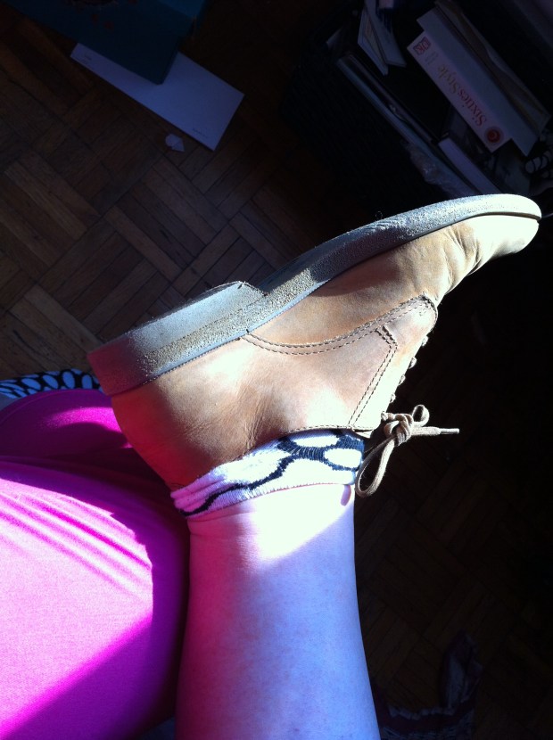 Resoled suede Clark Oxfords