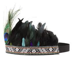 H&M fashion against AIDS headband H&M fashion against AIDS feathered headband