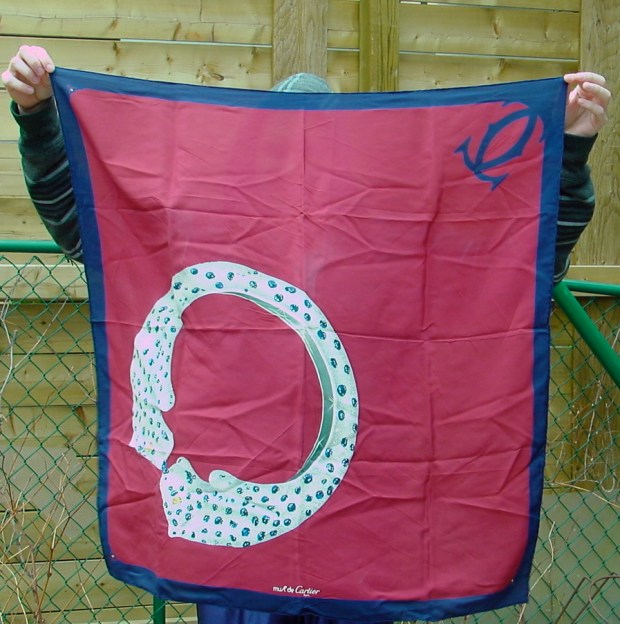 Must de Cartier silk Panther Scarf