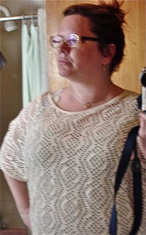 Vintage crochet tunic top
