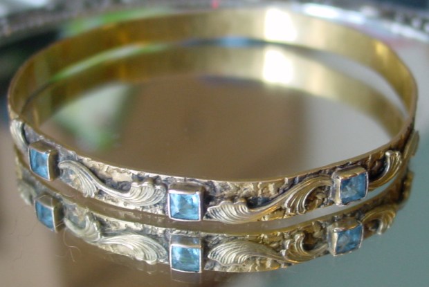 Foliate Bangle Renaissance revival bangle'