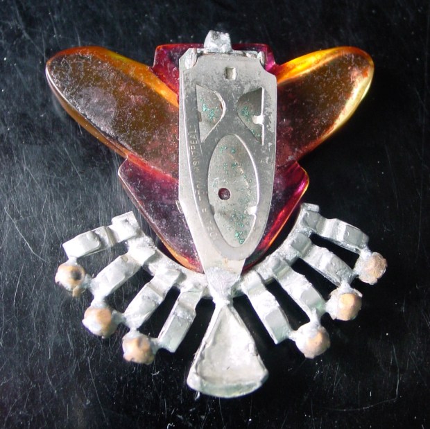 Dress clip back Art Deco Dress clip back