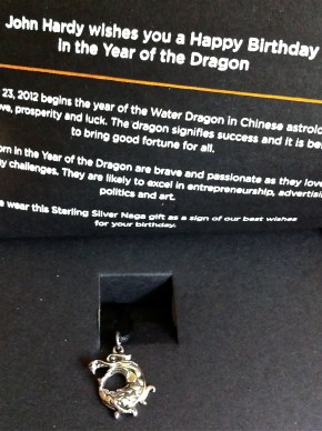 John Hardy Klub Dragon Naga Pendant