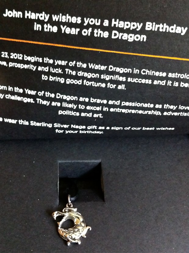 John Hardy Klub Dragon Naga Pendant