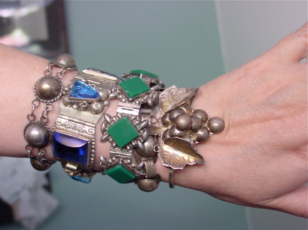 Collection of Mexican Silver Bracelets