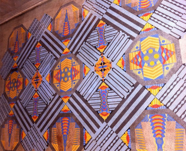 Ceiling mosaic at 2 Park Avenue New York