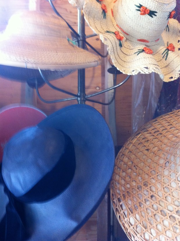 Hats at Gadabout storage sale