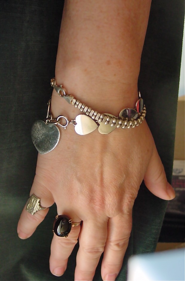 Collection of silver and silvertone jewelry