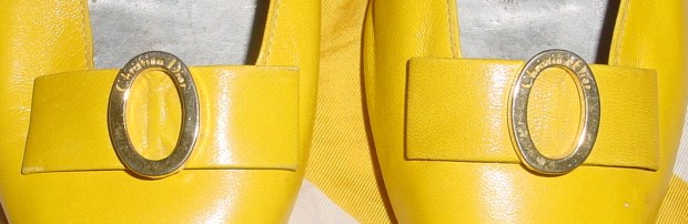 Vintage Yellow Christian Dior Shoes