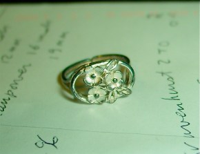 1930s sterling made in germany ring