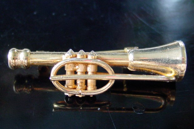 Playable Trumpet Brooch