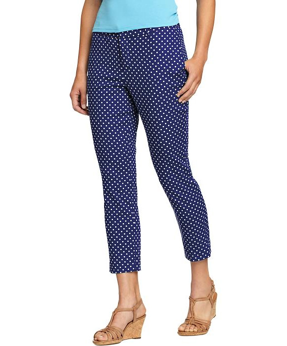 Cotton Twill polka dot capri pants from Old Navy