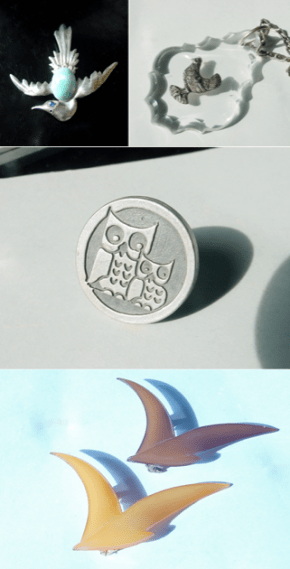 Examples of Bird Jewellery