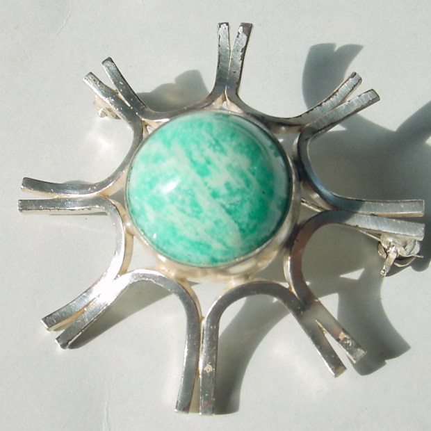 Signed Perli Modernist Pin