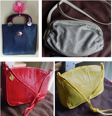 Vintage Whiting and Davis purses