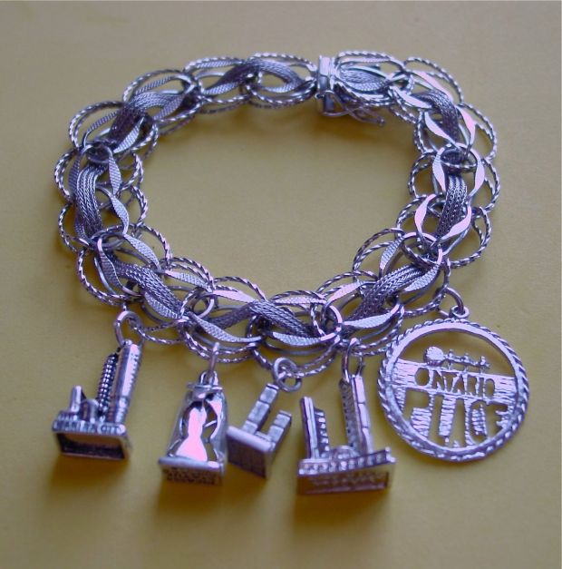 modernist architecture charm bracelet