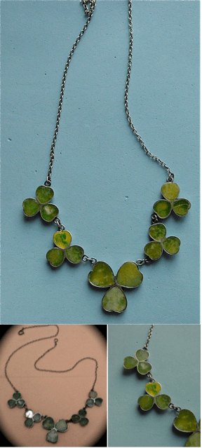 connemara marble shamrock necklace