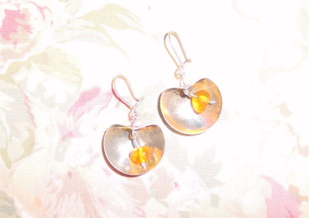 mod amber earrings