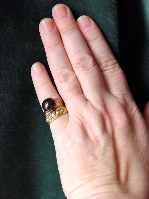 Victorian GArnet and Pearls