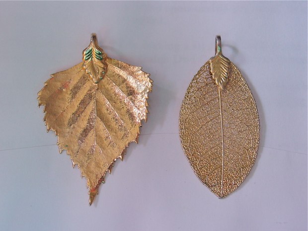 gold dipped leaves