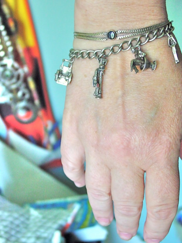 alcoholic themed charm bracelet