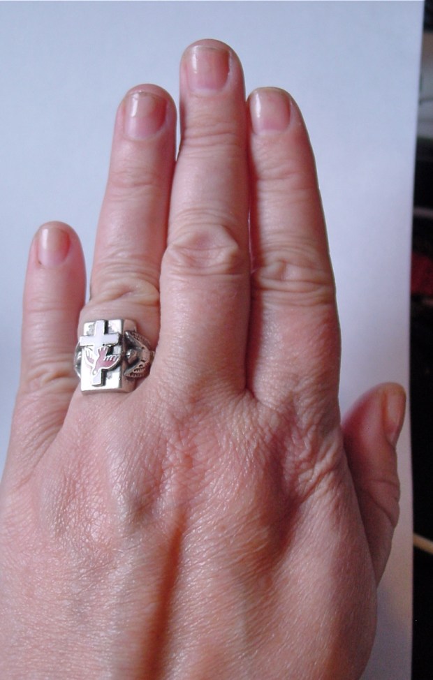 enamel communion ring