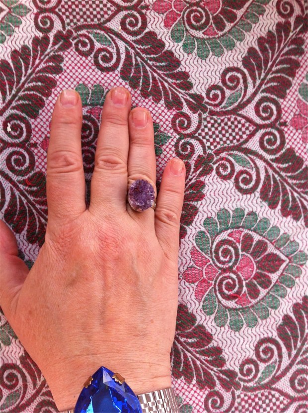 Amethyst Geode Ring