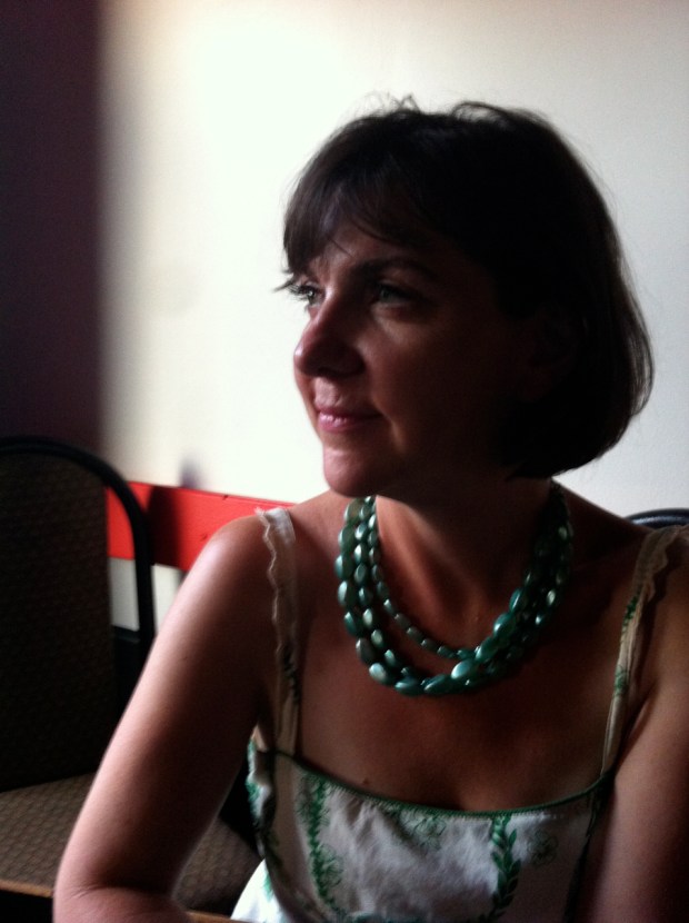 Vintage Turquoise plastic multistrand necklace