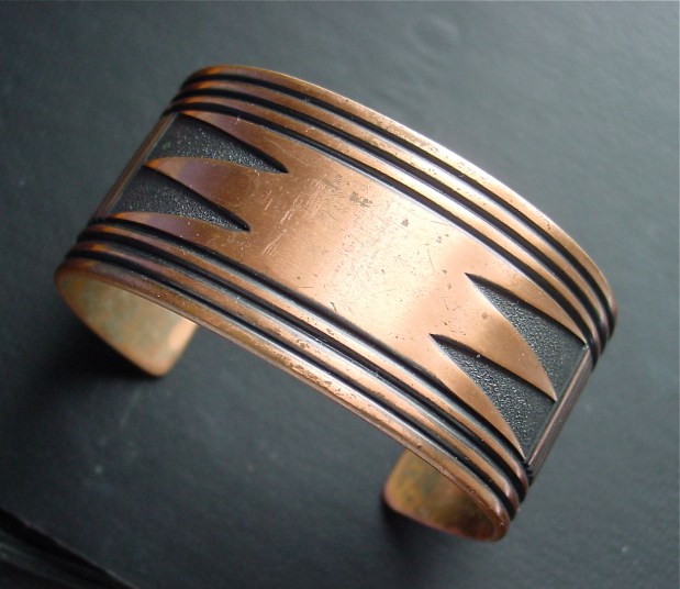 copper Southwestern Cuff Bracelet