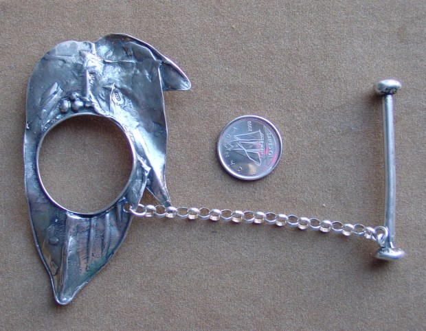 sterling modernist ponytail holder