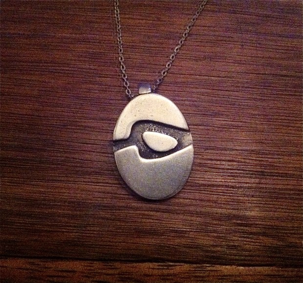 Aitkens Pweter Modernist Pendant 1