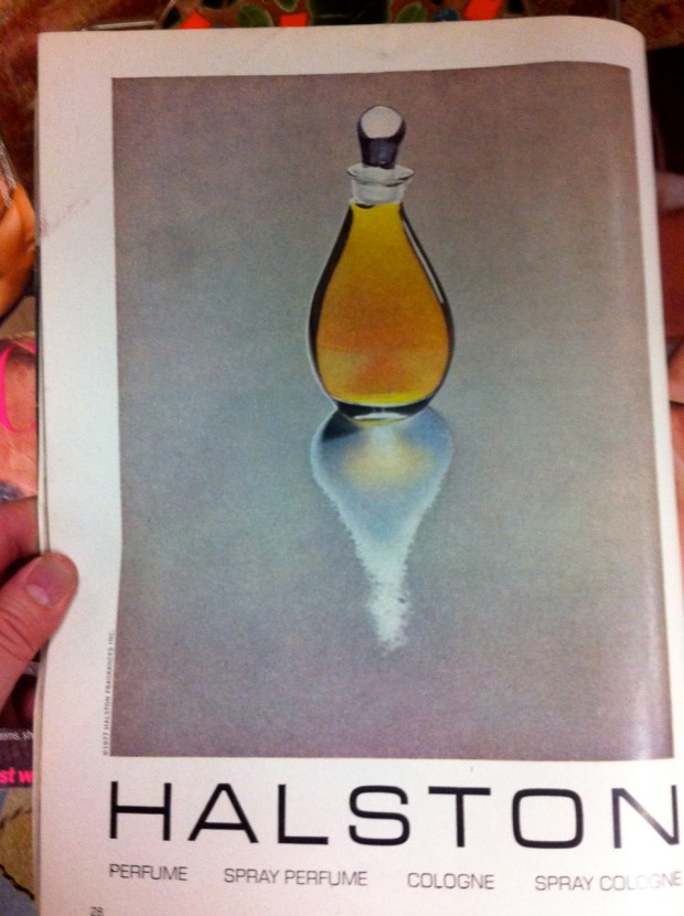 1977 halston Perfume ad
