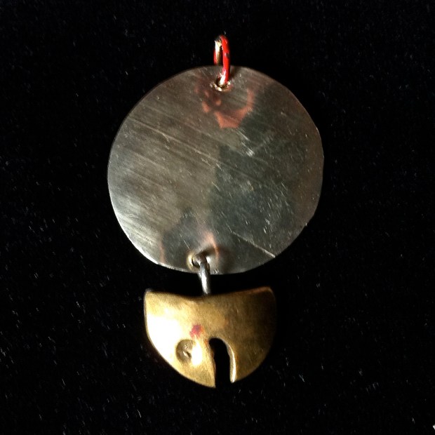 Mexican Mixed Metal Fish Pendant