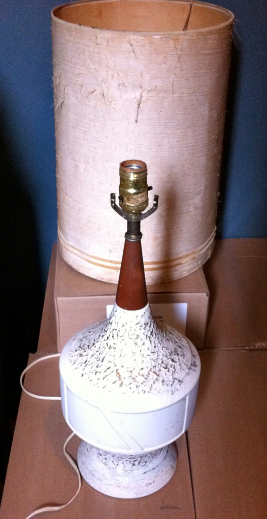 mid century ceramic lamp