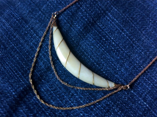 horn necklace