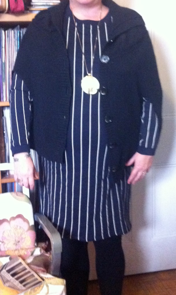 H&M striped jersey dress