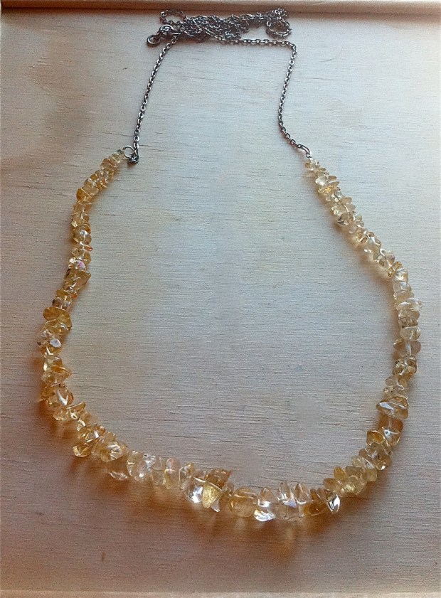 citrine necklace