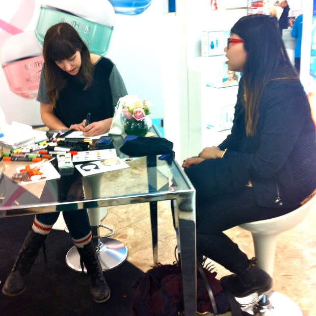 Olivia Mew and unidentified subject