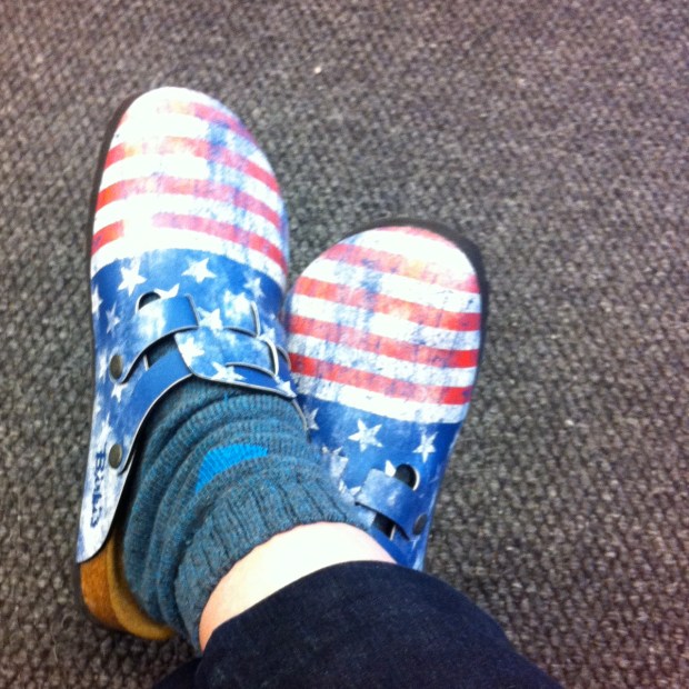 Birki Stars and Stripes Clogs