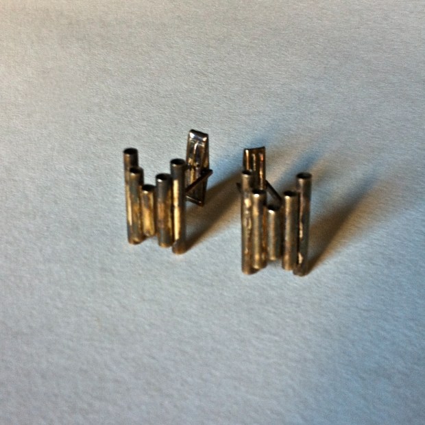 modernist VNS sterling Cufflinks