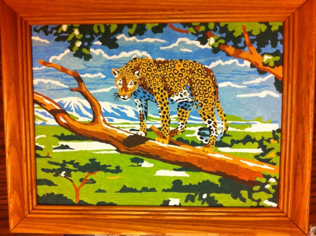 cheetah paint by number