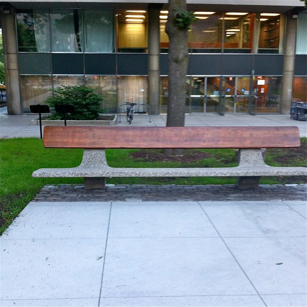city hall bench
