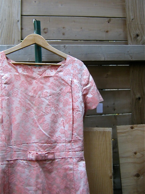 pink brocade dress