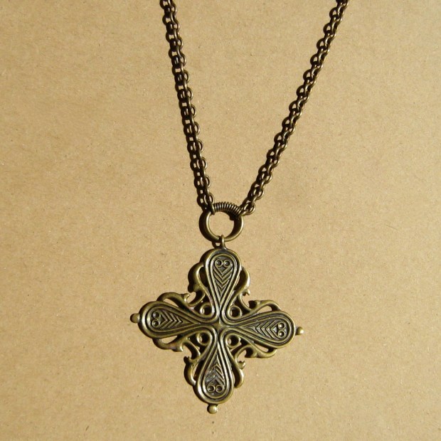 kalavela Koru Cross Pendant 1