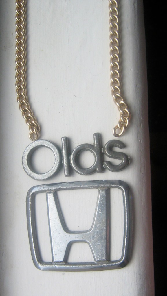 olds honda found art pendant